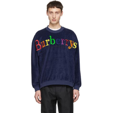 burberry men's sweatshirt|burberry burberrys towelling sweatshirt.